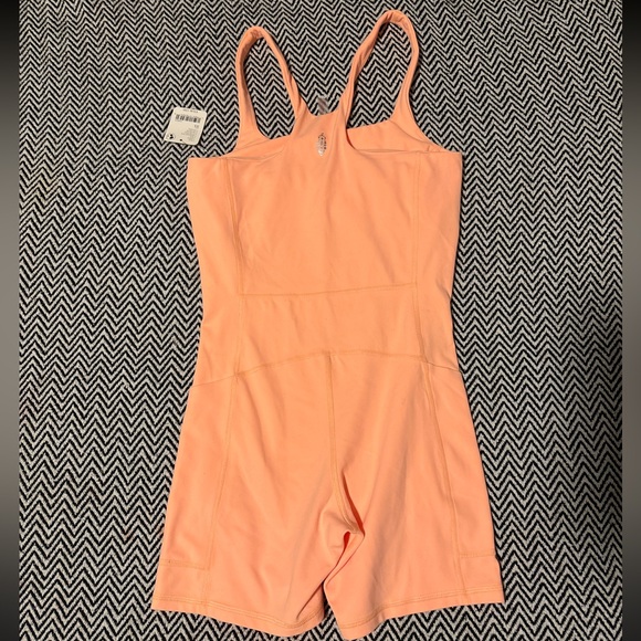 Free People Movement  Never Better Runsie One Piece Romper Morning Sun | Sz XS - Picture 3 of 3
